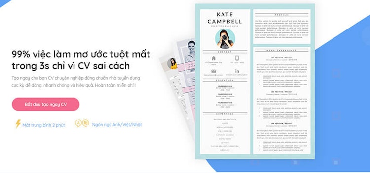 16 Công cụ CV Tool miễn phí để tạo mẫu CV xin việc